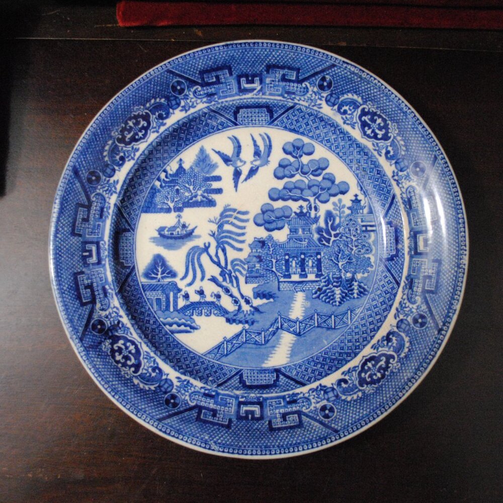 Antique Warranted Staffordshire J.M. & S. Ironstone Dinner Plate